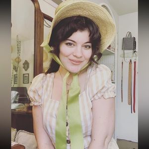 Who What Wear Cottagecore Yellow Gingham Button Down cottage core